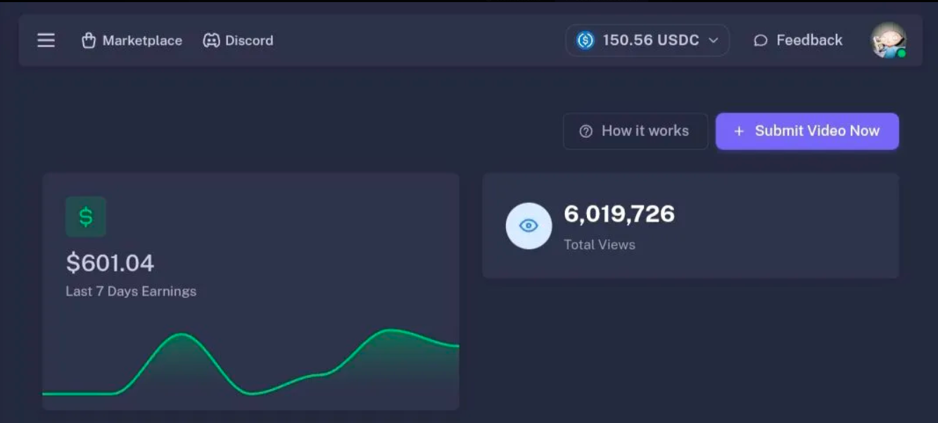 Clipstake earning proof 8